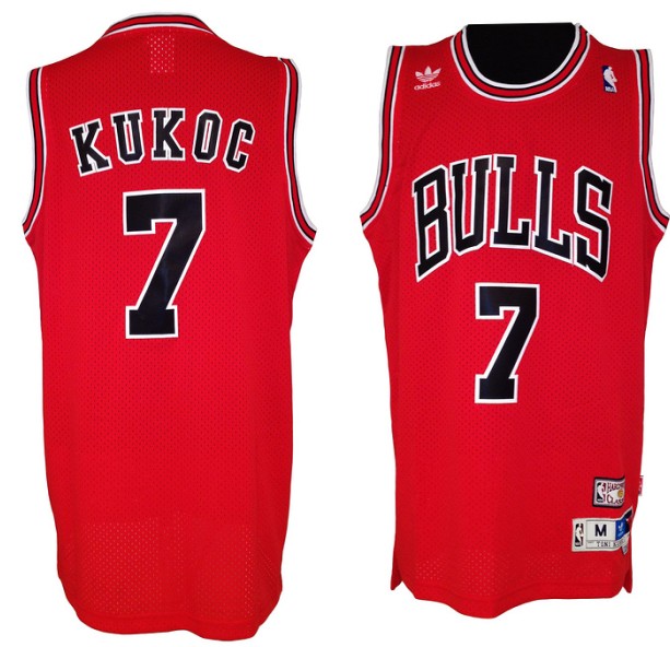  NBA Mitchell Ness Chicago Bulls 7 Toni Kukoc Red Swingman Jersey